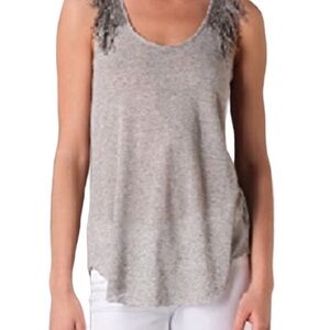 Free People Raw Edges Fringed Blouse
